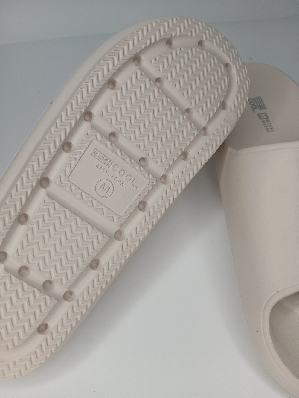 Beige Slide Sandals Size M (W 8.5–9.5) | Minimalist EVA Foam Slides | Comfort Ca - Picture 5 of 6